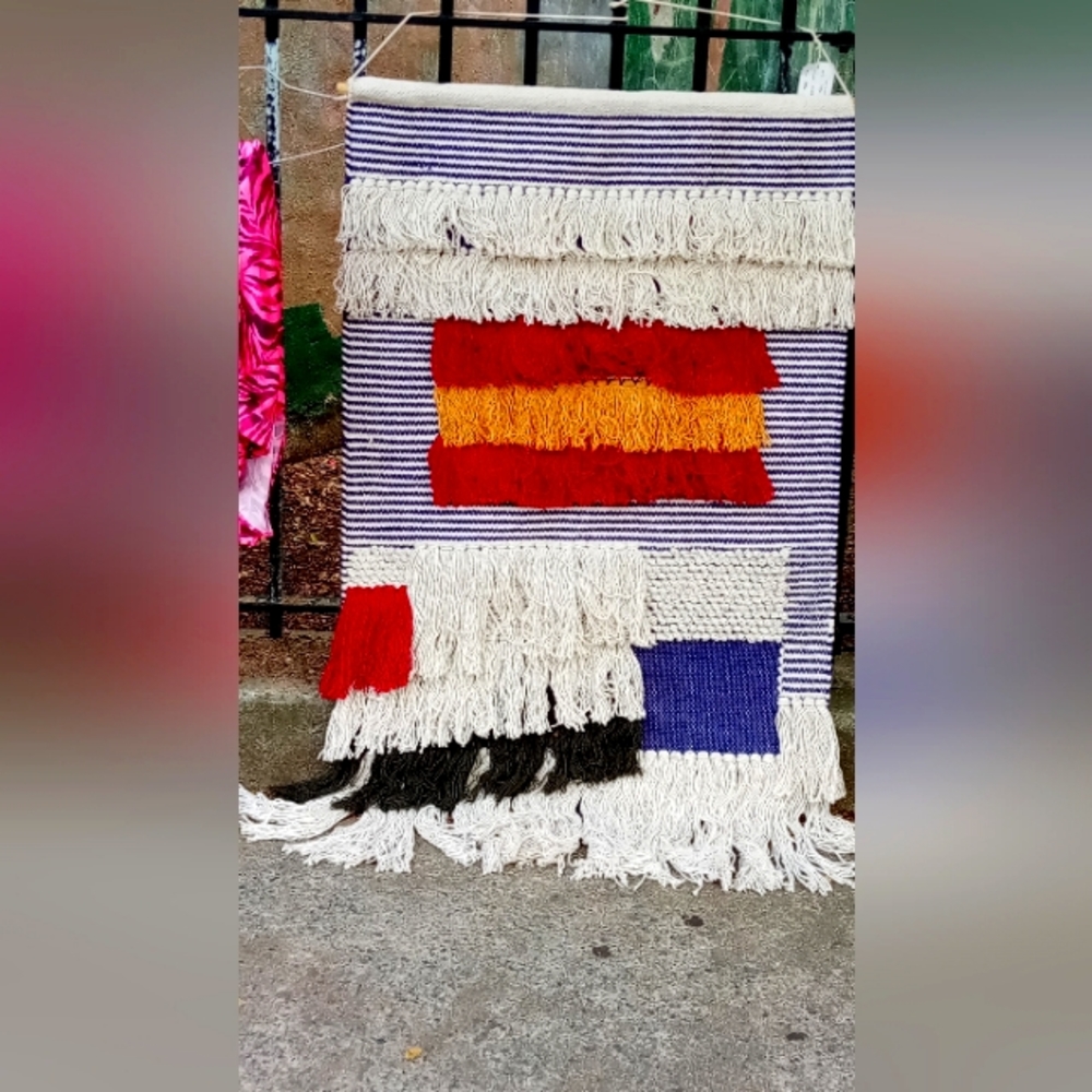 Woven Cotton Wall Art 24 W x 50 H